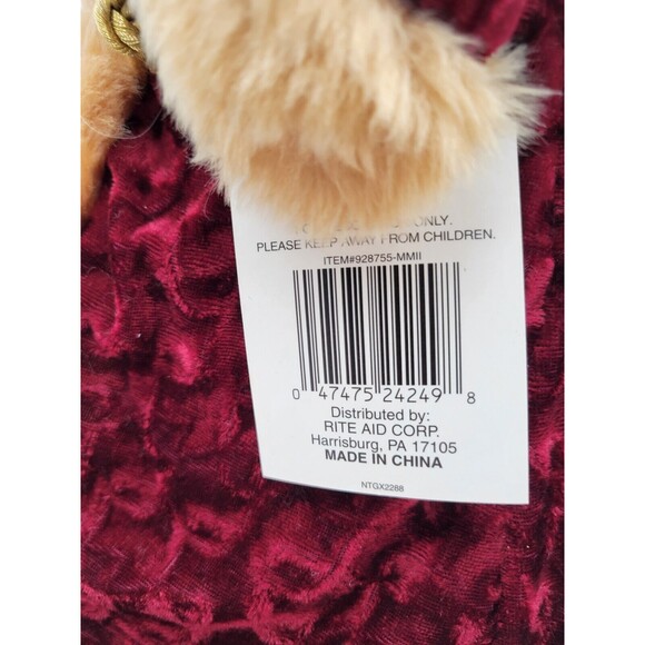 Large Santa figure or tree topper 21" Old world style gold & dark red - Picture 8 of 12